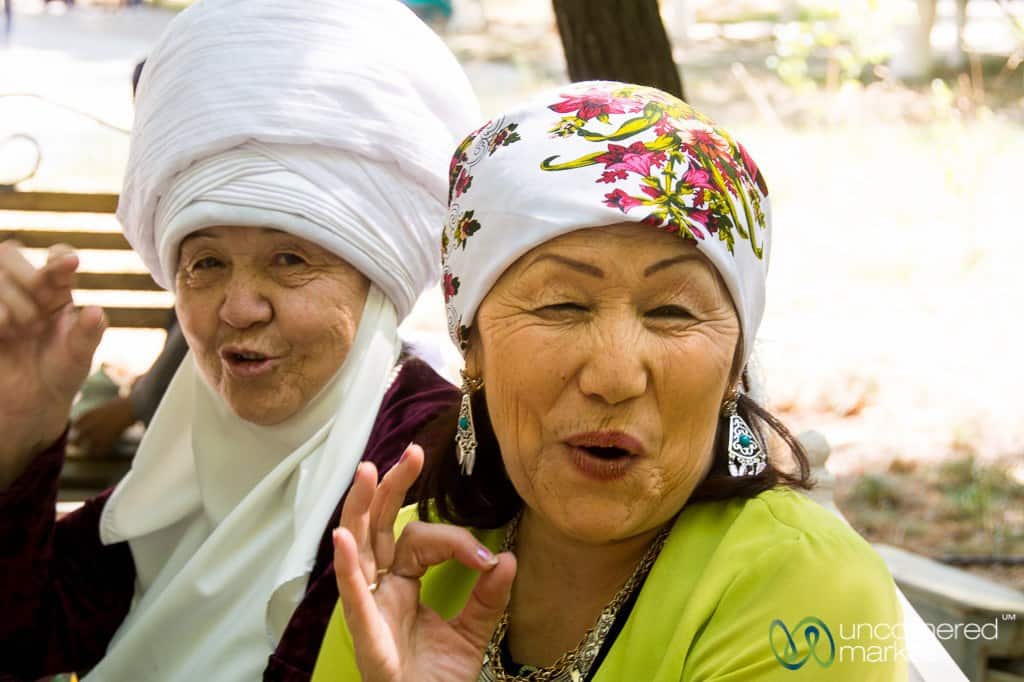People in Osh, Kyrgyzstan