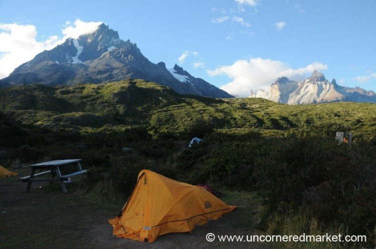 Torres del Paine Trek, Camping 