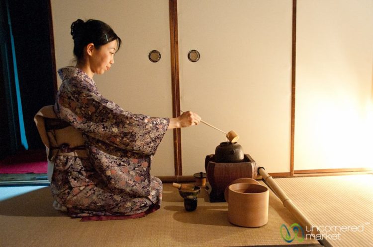 Japanese tea ceremony in Kyoto