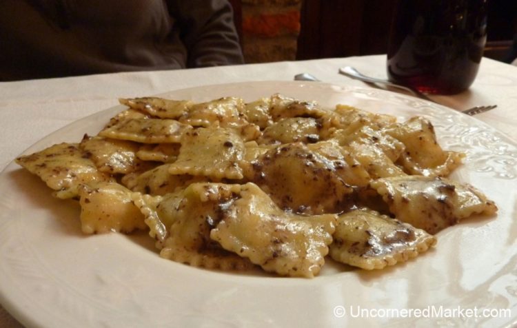 Tuscan food, Truffle Ravioli