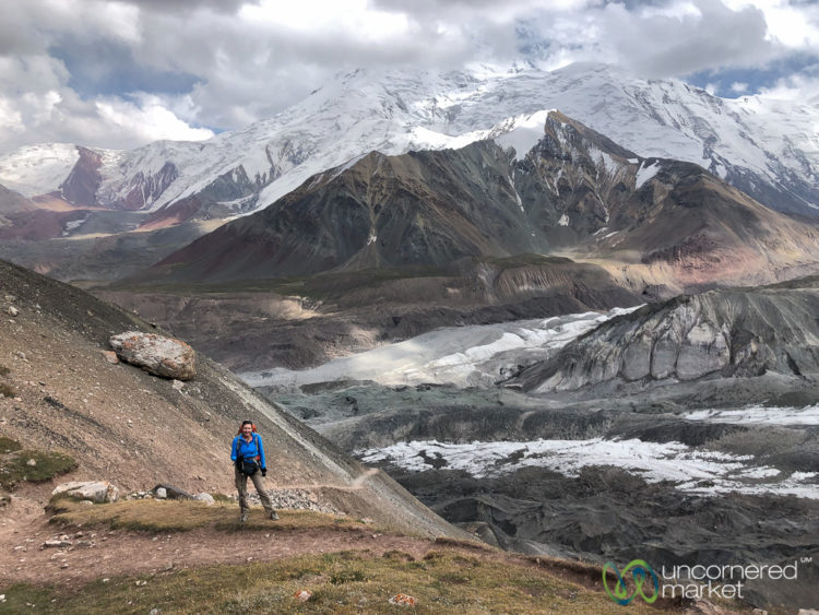Trekking in the Pamir Mountains in Alay Region, Kyrgyzstan 