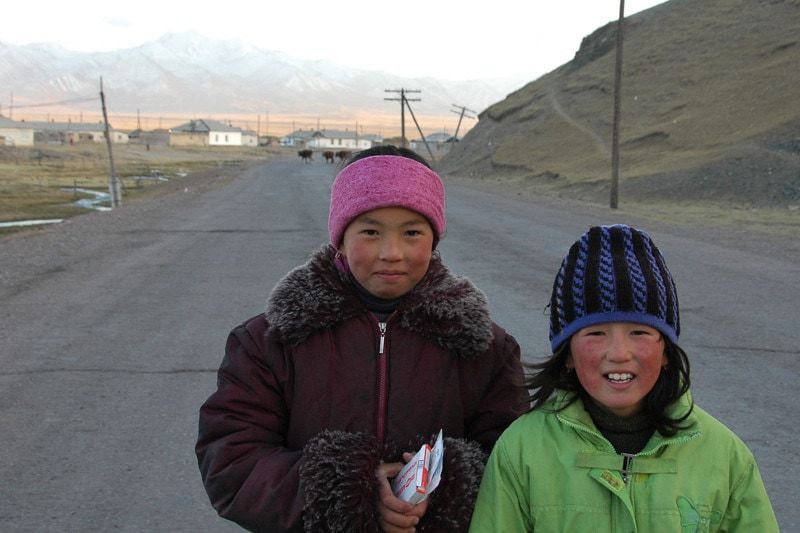 Kids in Sary Tash, Kyrgyzstan