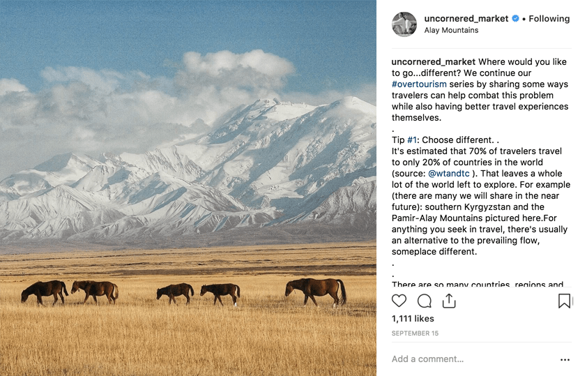 Social Media Tips to Combat Overtourism