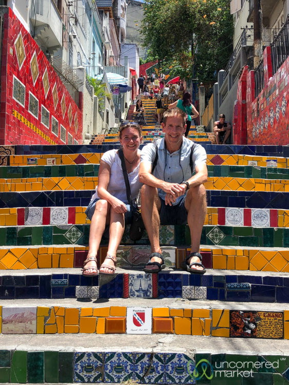 Brazil Tour, visiting the Selarón Steps in Rio de Janeiro