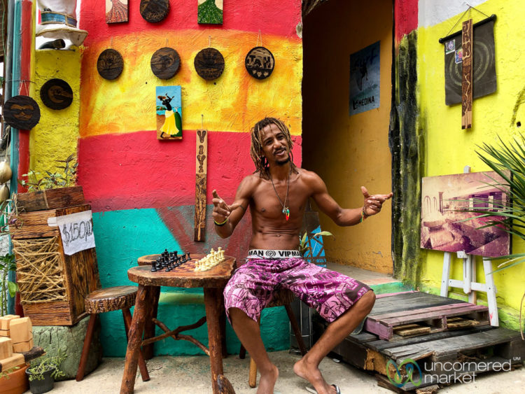 Favela Tour in Rio, meeting with an artist