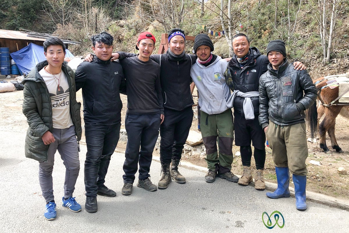 Druk Path Trek with G Adventures - Trekking Support Team