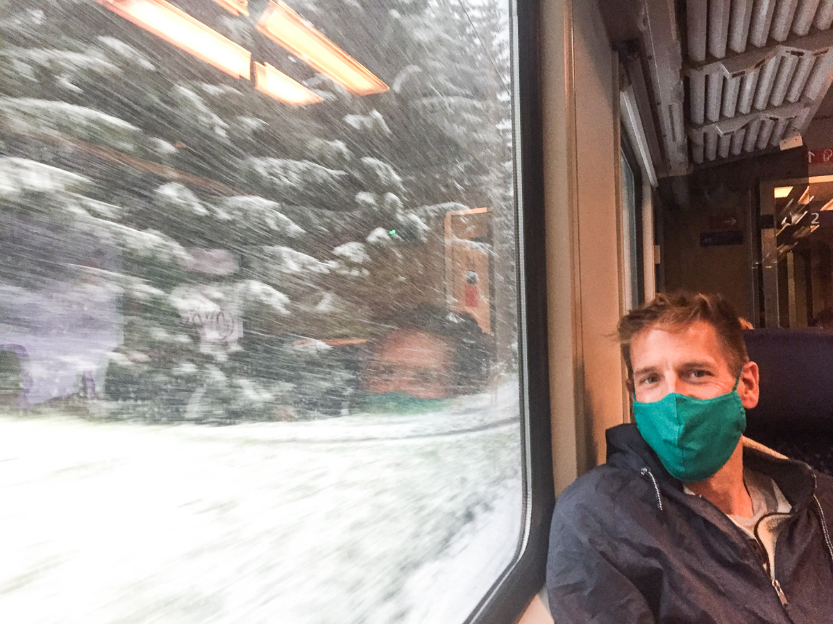 Travel Research and Planning During COVID-19, Masks on Trains