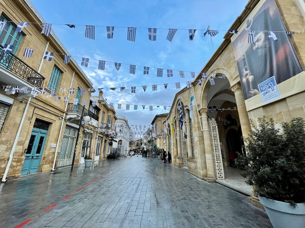 Nicosia's old town, the capital of Cyprus,  